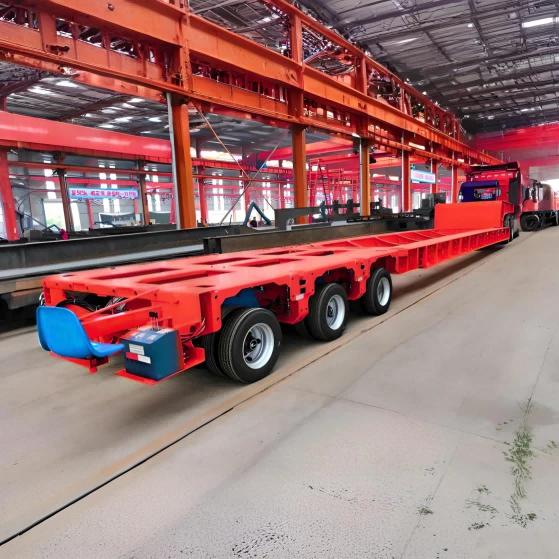 Hnyav-duty Modular Semi-trailer, Customizable, Nrog Lub Zog Muaj Peev Xwm Ntawm 150,000-200,000 Kg.